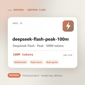 DeepSeek Flash · Peak · 100M tokens