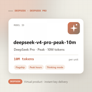 DeepSeek Pro · Peak · 10M tokens